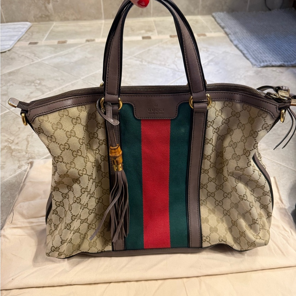 Gucci GG Brown Tote